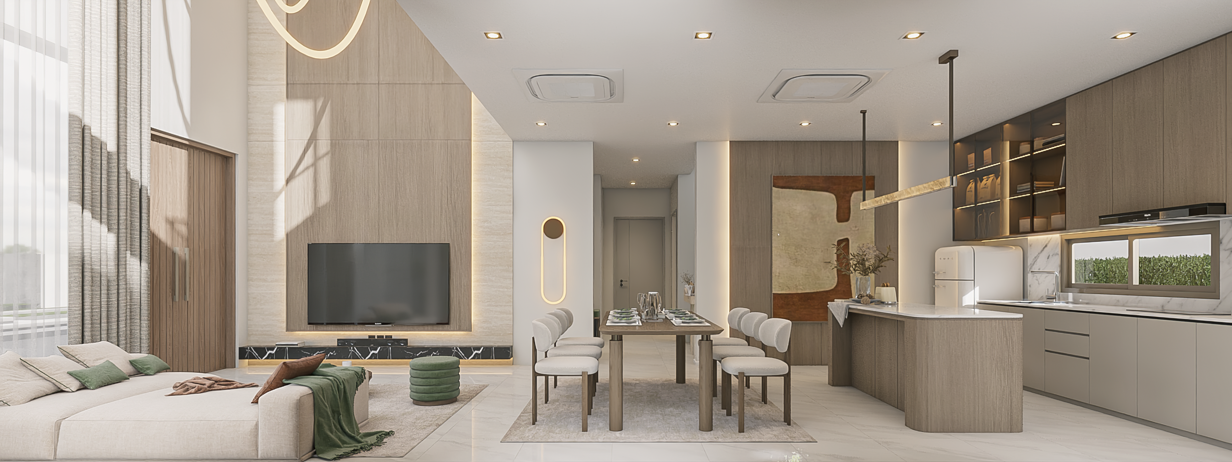 5 Living : Dining : Pantry Area